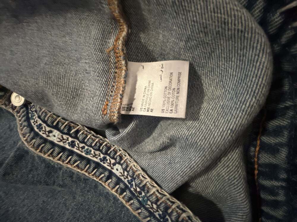 NWT And Now This Oversized Embroidered Denim Jacket (FB2) - Picture 6 of 6